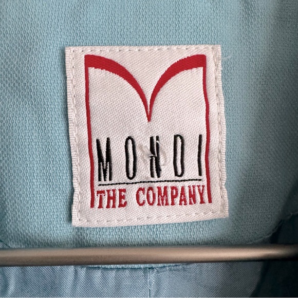 Vintage Mondi Light Pale Blue Nautical Coastal Cruise Blazer Jacket - Picture 3 of 5